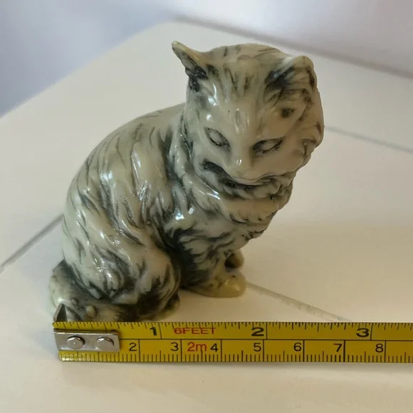 Vintage Marble Cat Figurine - Picture 6 of 6